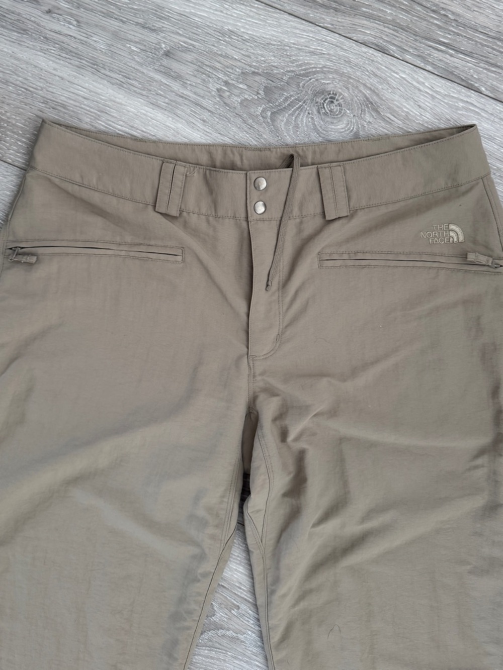 The North Face Convertible Hiking Pants Roll Up Capri Tan Women’s 12 - Picture 9 of 9
